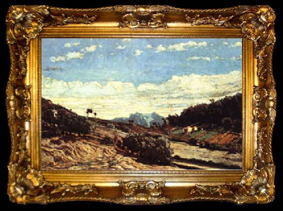 framed  Paul-Camille Guigou Landscape in Provence, ta009-2